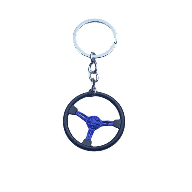 Wholesale Automobile Modification Steering Wheel Zinc Alloy Keychain